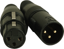 Figure 9. XLR 5-pin connectors.