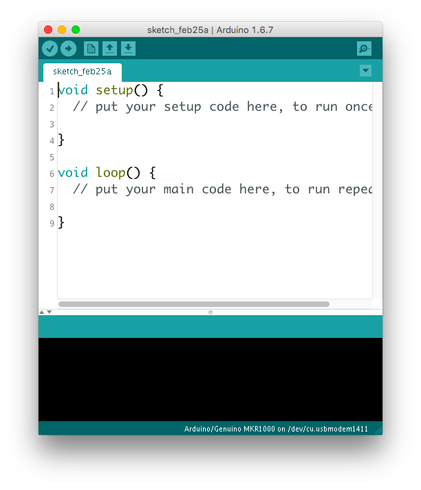 Figure 1. Arduino IDE screenshot